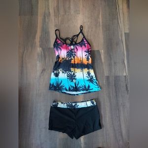 NEW Palm Tree Strappy Swimsuit